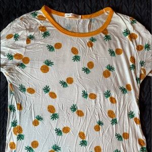 heart + hips pineapple shirt